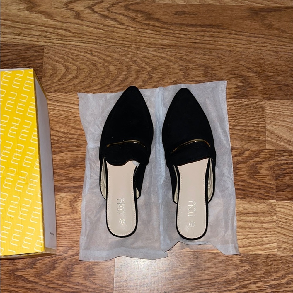 Women's Black Mules